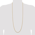 14k 2.25mm Solid Rope Chain