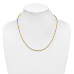 14k 2.25mm Diamond-cut Rope Chain