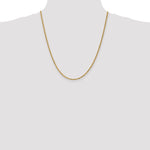 14k 2.25mm Diamond-cut Rope Chain