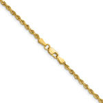 14k 2.25mm Diamond-cut Rope Chain