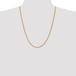 14k 2.25mm Diamond-cut Rope Chain