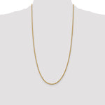 14k 2.25mm Diamond-cut Rope Chain
