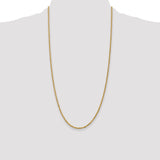 14k 2.25mm Diamond-cut Rope Chain