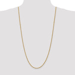 14k 2.25mm Diamond-cut Rope Chain