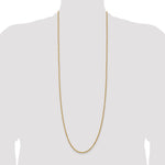 14k 2.25mm Diamond-cut Rope Chain