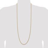 14k 2.25mm Diamond-cut Rope Chain