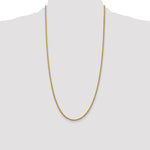 14k 2.5mm Solid Rope Chain