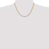 14k 2.75mm Diamond-cut Rope Chain