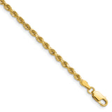 14k 2.75mm Diamond-cut Rope Chain