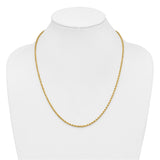 14k 2.75mm Diamond-cut Rope Chain