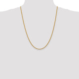 14k 2.75mm Diamond-cut Rope Chain