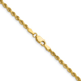 14k 2.75mm Diamond-cut Rope Chain
