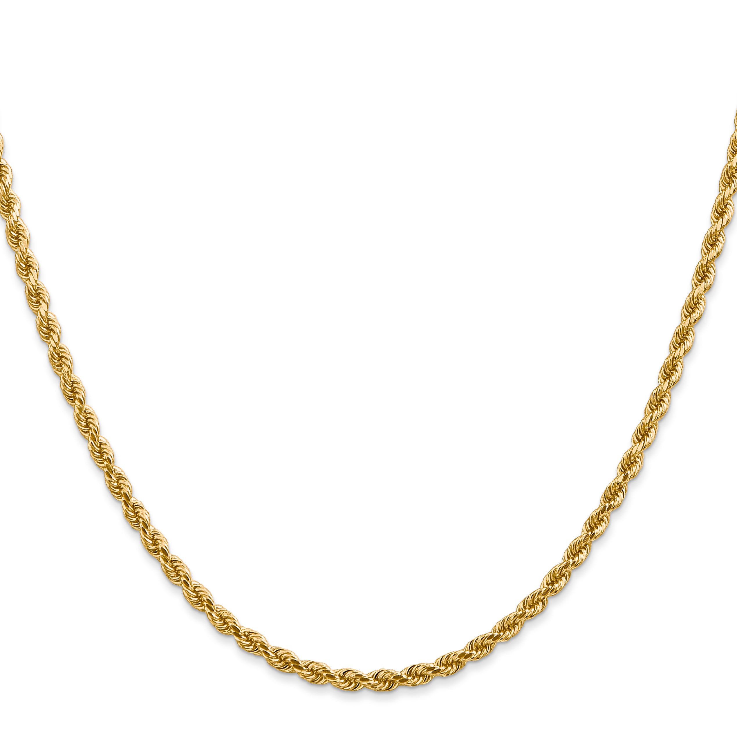 14k 2.75mm Diamond-cut Rope Chain