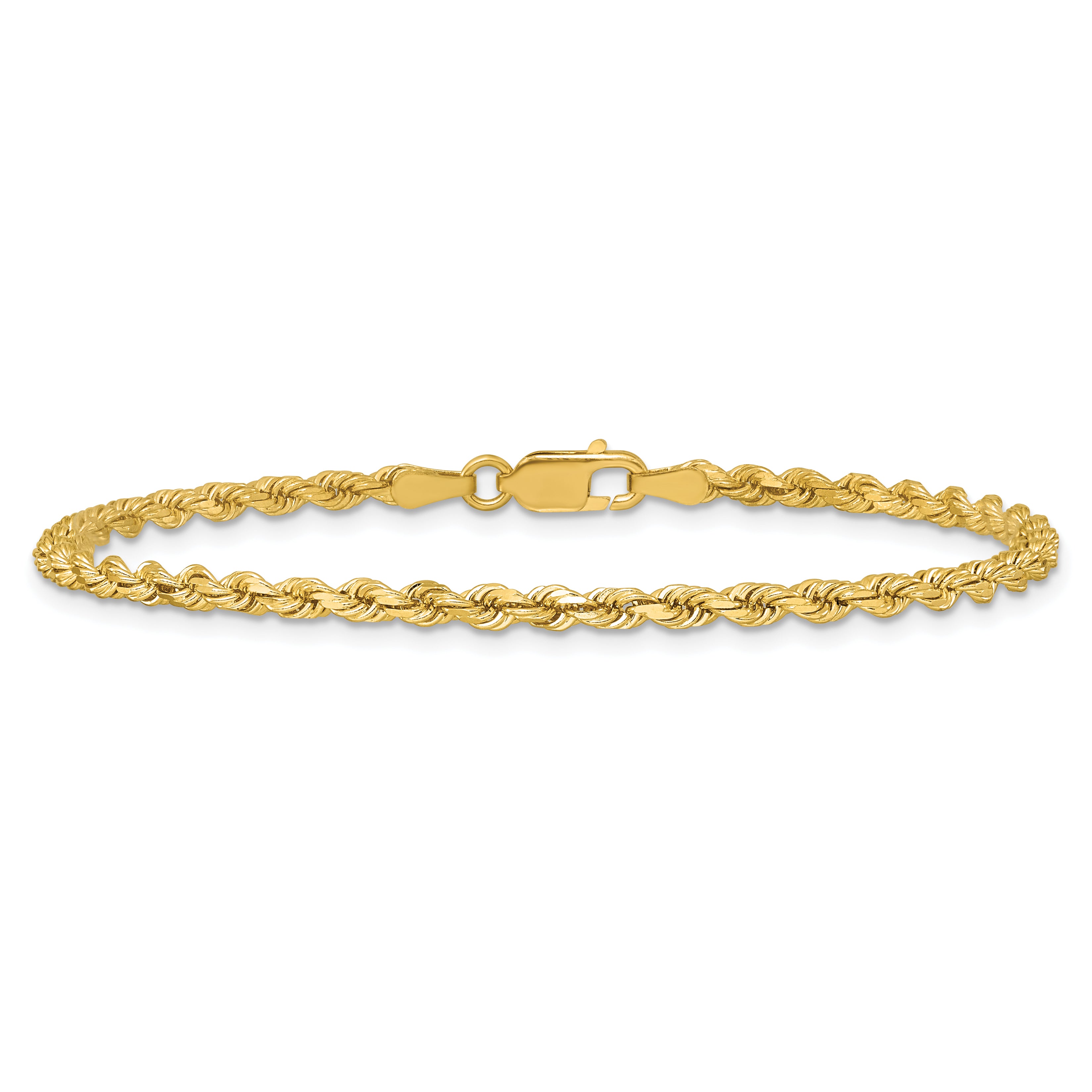 14k 2.75mm Diamond-cut Rope Chain