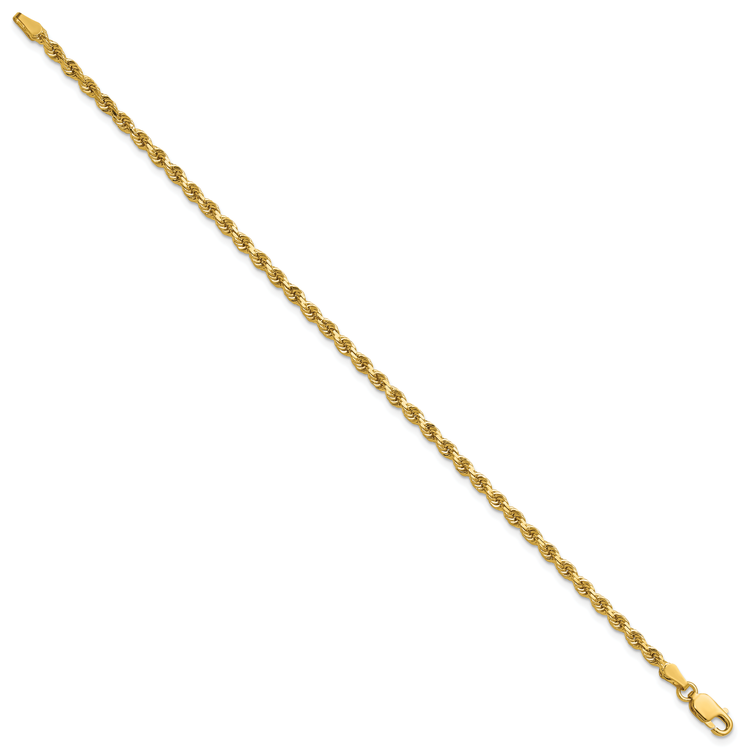 14k 2.75mm Diamond-cut Rope Chain