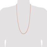 14k Rose Gold 2.75mm Diamond-cut Rope Chain