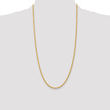 14k 2.75mm Solid Rope Chain