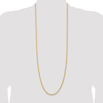 14k 2.75mm Solid Rope Chain