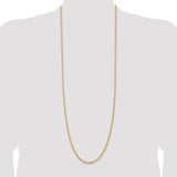 14k 2.75mm Solid Rope Chain