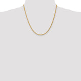 14k 3.0mm Diamond-cut Rope Chain