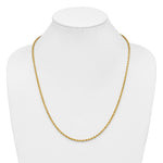 14k 3.0mm Diamond-cut Rope Chain