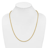 14k 3.0mm Diamond-cut Rope Chain