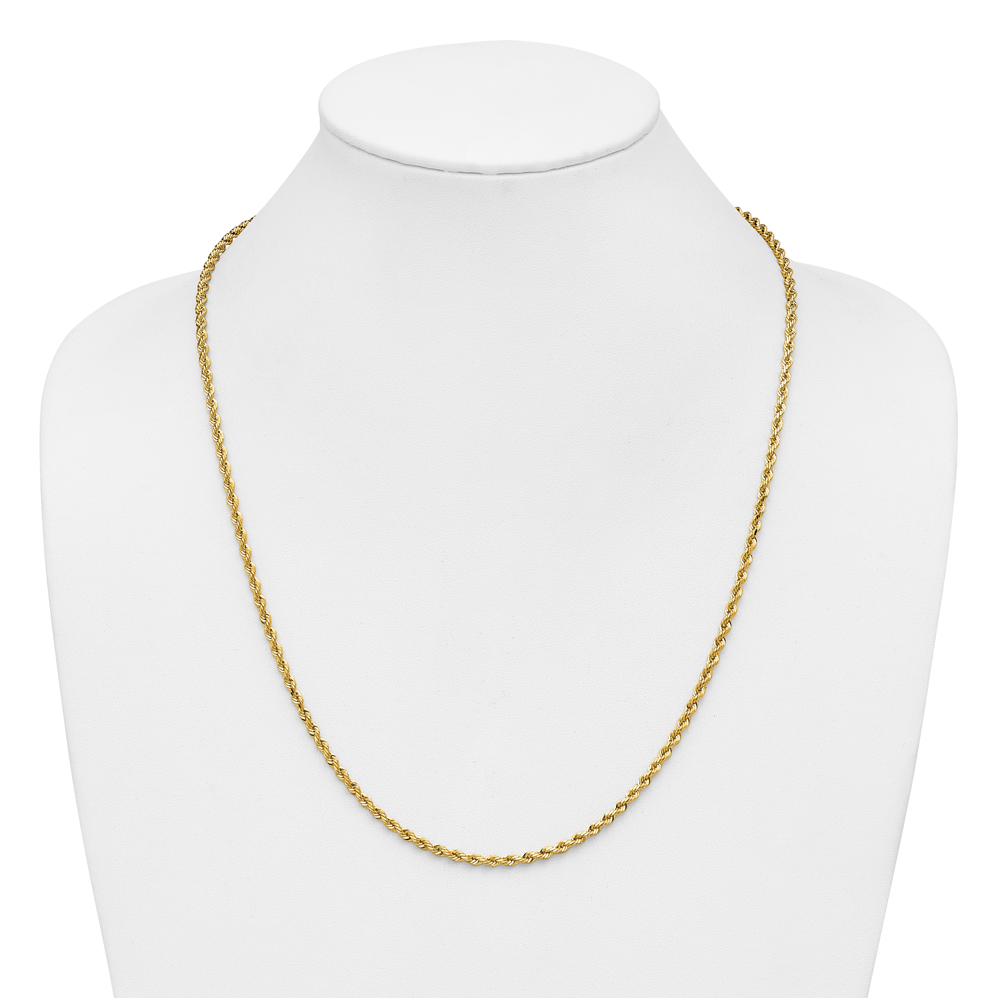 14k 3.0mm Diamond-cut Rope Chain