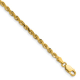 14k 3.0mm Diamond-cut Rope Chain