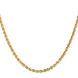 14k 3.0mm Diamond-cut Rope Chain