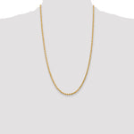 14k 3.0mm Diamond-cut Rope Chain
