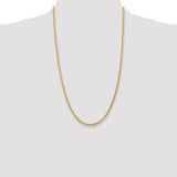 14k 3.0mm Diamond-cut Rope Chain