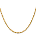 14k 3.0mm Diamond-cut Rope Chain