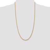 14k 3.0mm Diamond-cut Rope Chain
