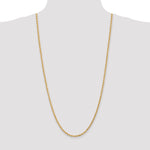 14k 3.0mm Diamond-cut Rope Chain