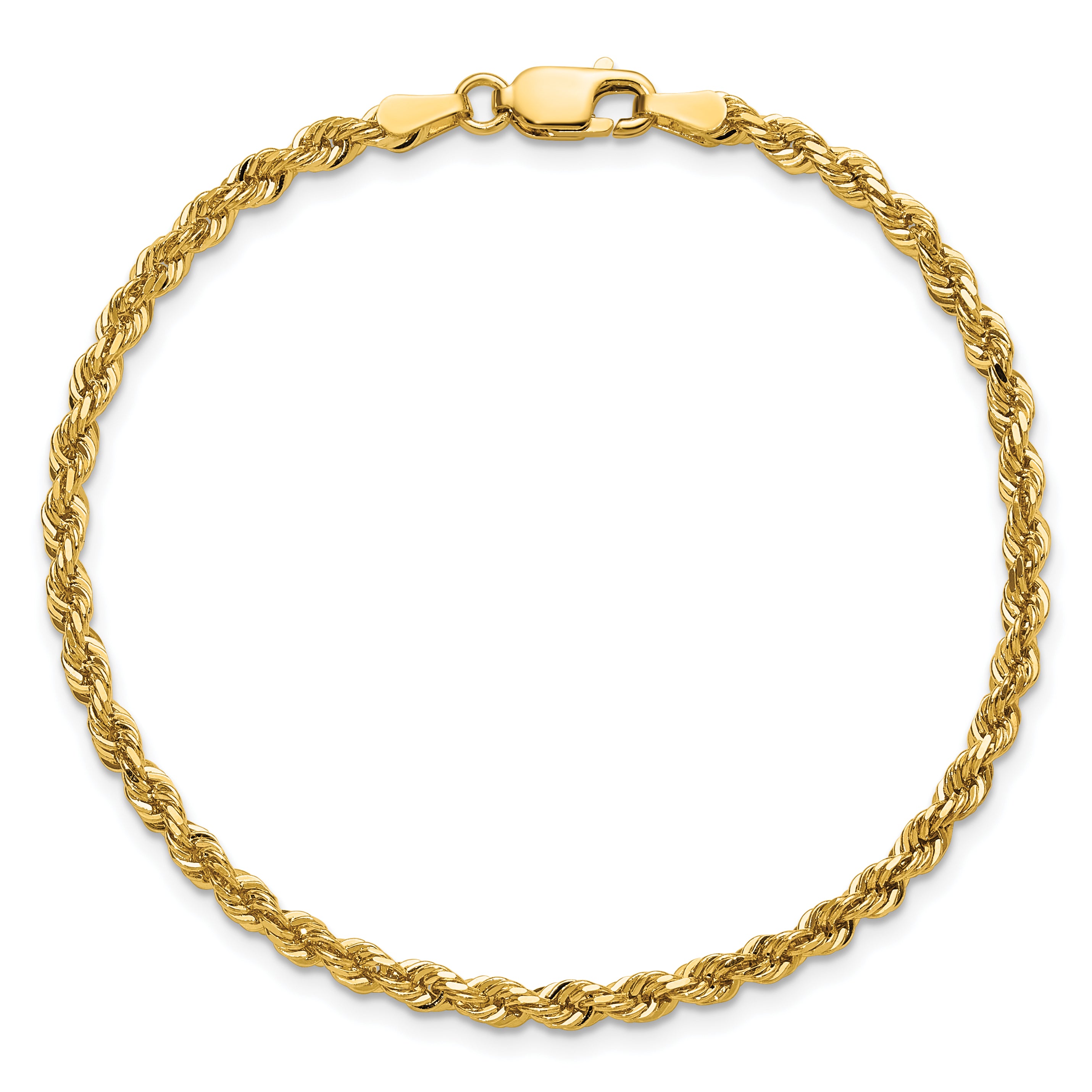 14k 3.0mm Diamond-cut Rope Chain
