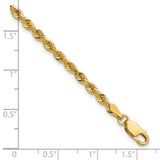 14k 3.0mm Diamond-cut Rope Chain