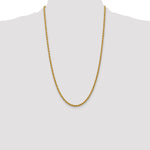 14k 3.0mm Solid Rope Chain
