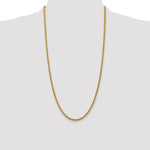 14k 3.0mm Solid Rope Chain