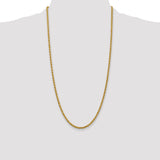 14k 3.0mm Solid Rope Chain