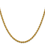 14k 3.0mm Solid Rope Chain