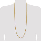 14k 3.0mm Solid Rope Chain