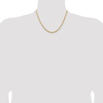 14k 3.25mm Diamond-cut Rope Chain
