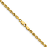 14k 3.25mm Diamond-cut Rope Chain