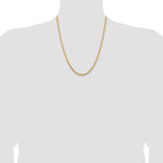 14k 3.25mm Diamond-cut Rope Chain