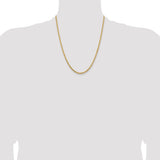 14k 3.25mm Diamond-cut Rope Chain