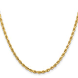 14k 3.25mm Diamond-cut Rope Chain