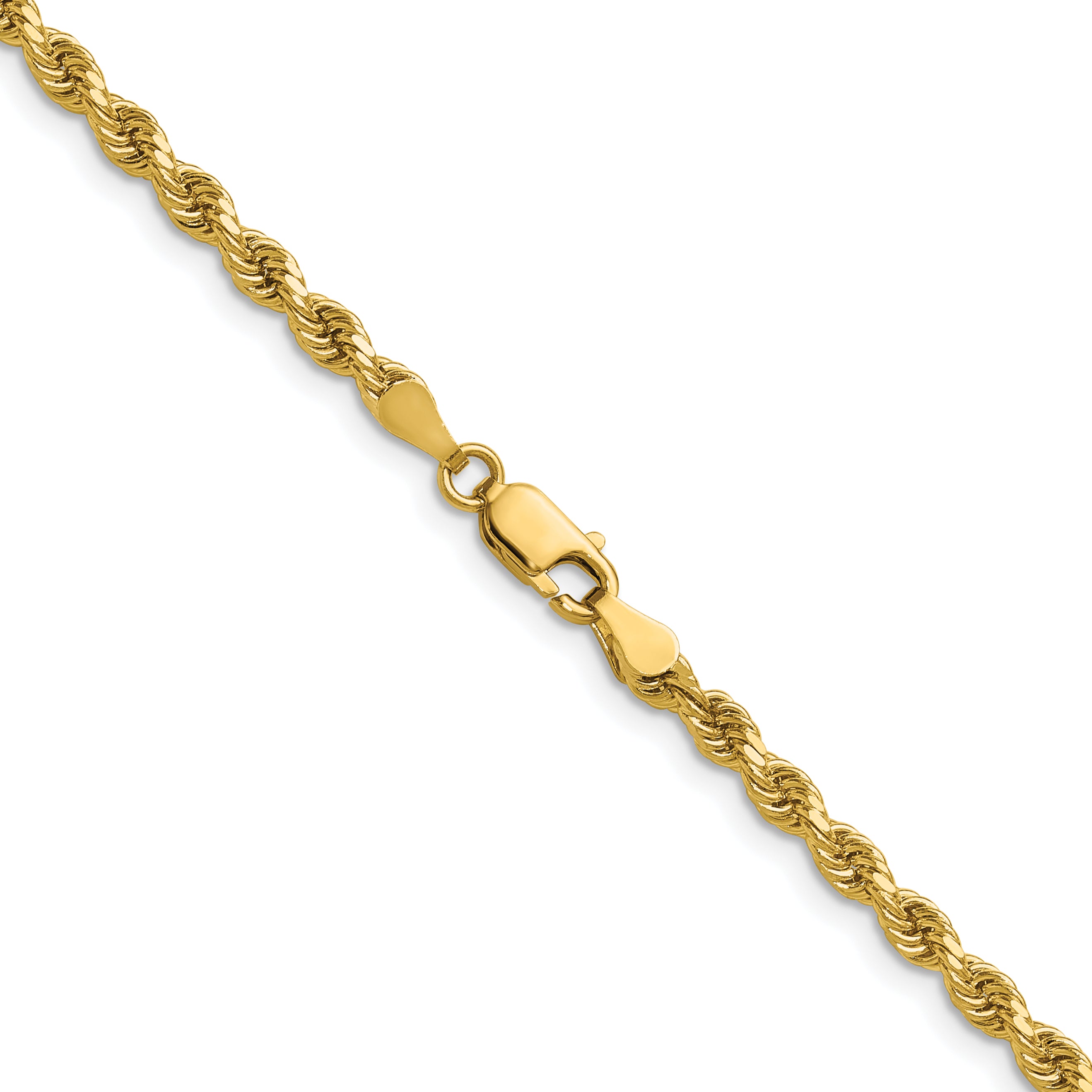 14k 3.25mm Diamond-cut Rope Chain