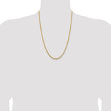 14k 3.25mm Diamond-cut Rope Chain