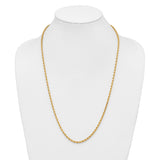 14k 3.25mm Diamond-cut Rope Chain