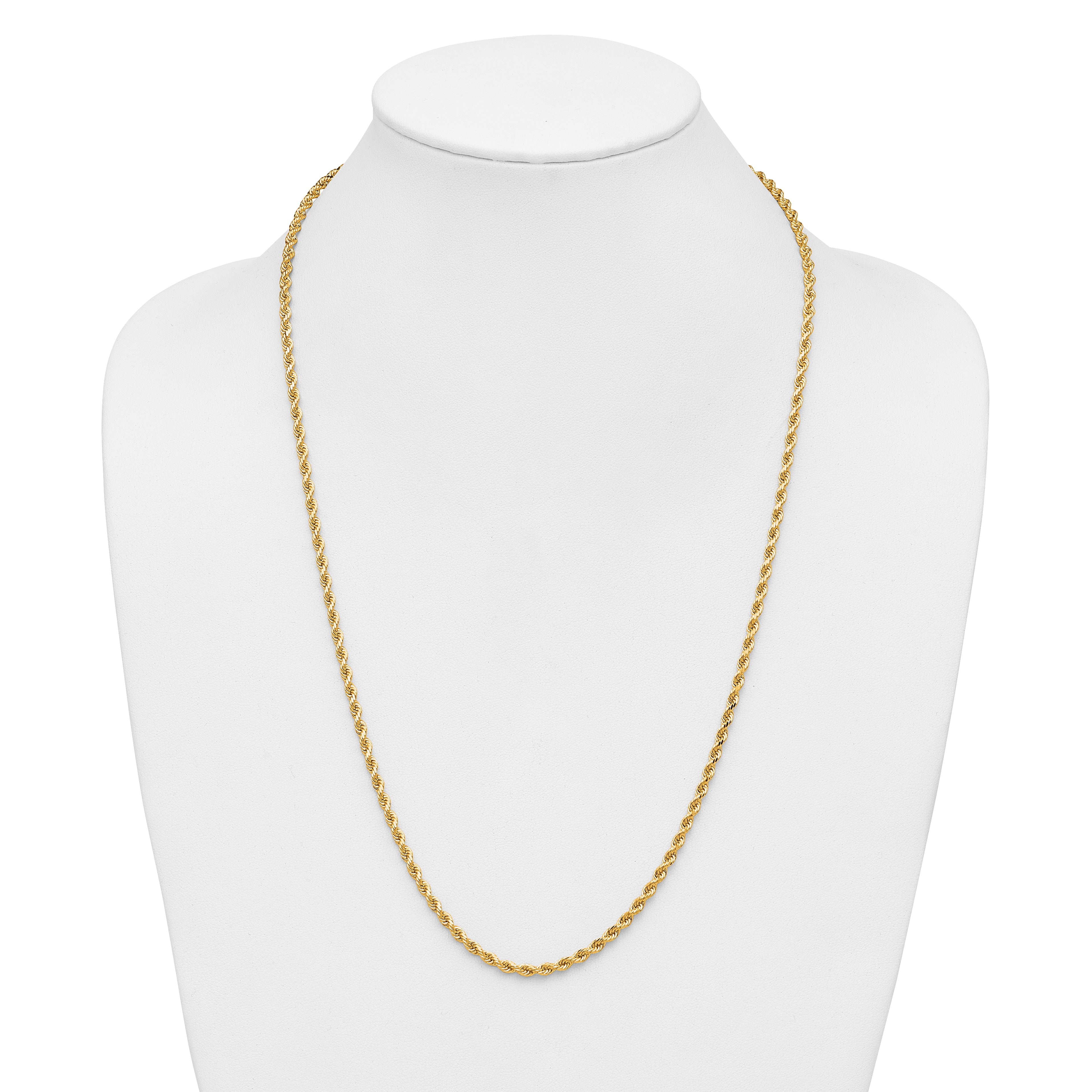 14k 3.25mm Diamond-cut Rope Chain